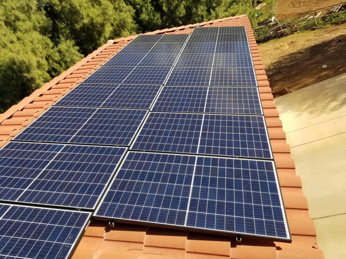 solar panels on roof in arizona
