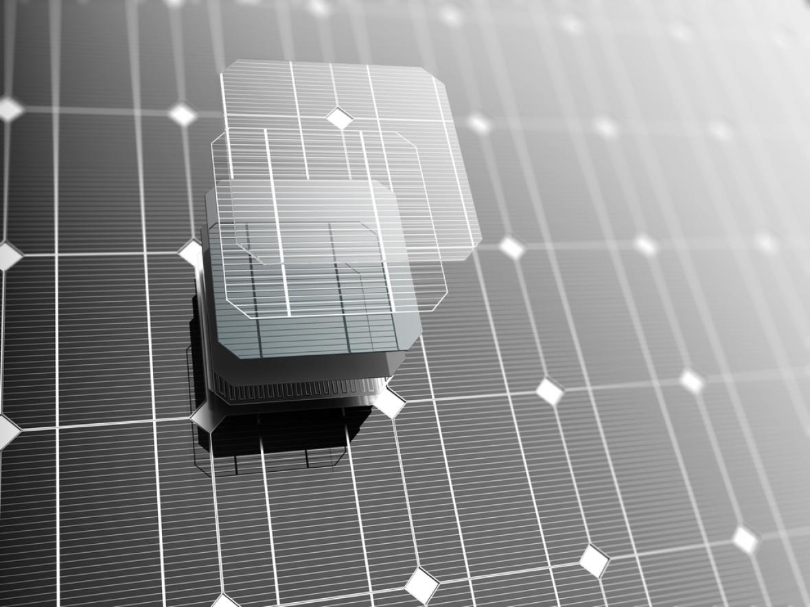 layers or materials of a solar panel