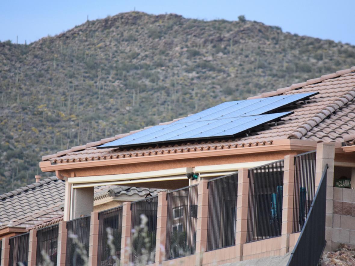 AZ home with solar panels